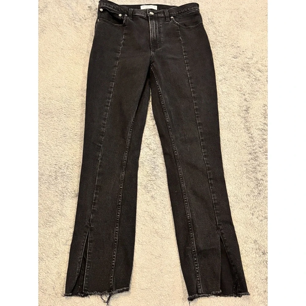 Abercrombie & Fitch Jeans Womens 30/10R The Skinny Ankle High Rise Black Denim